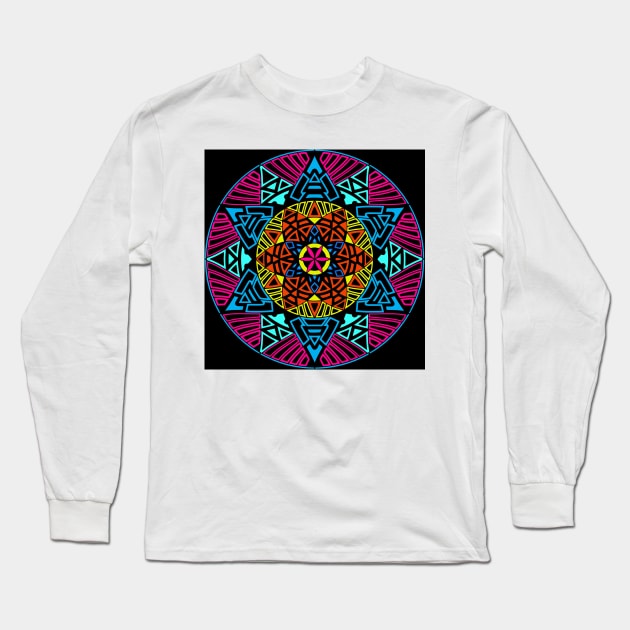 Circle Mandalas 52 (Style:20) Long Sleeve T-Shirt by luminousstore